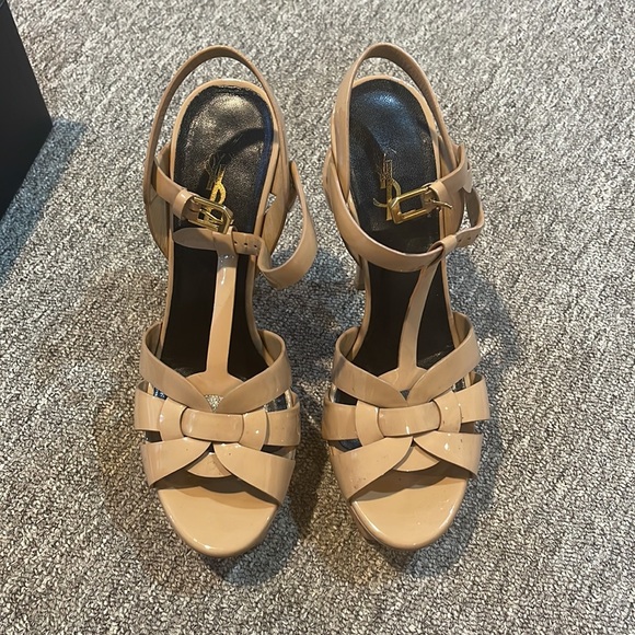 Saint Laurent Tribute Platform Sandals - Picture 9 of 12